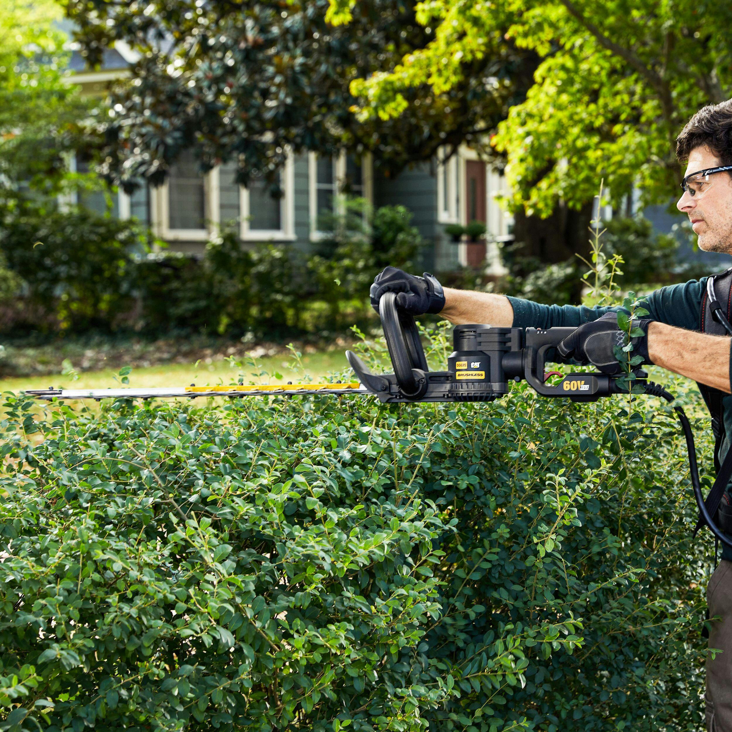CAT 60V Brushless Lawn & Garden Hedge Trimmer, 25-in