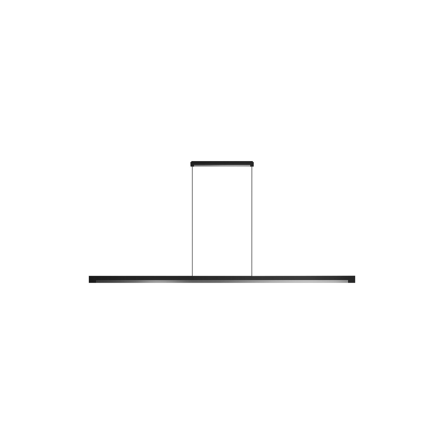 INLAY S1900 LINEAR pendel, matt black/satin silver