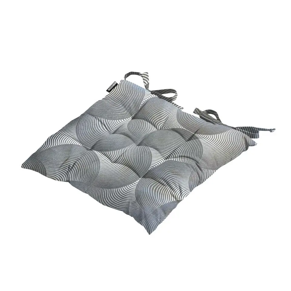 Madison - Zitkussen Napels - Grijs - 46x46x8cm - Set van 4