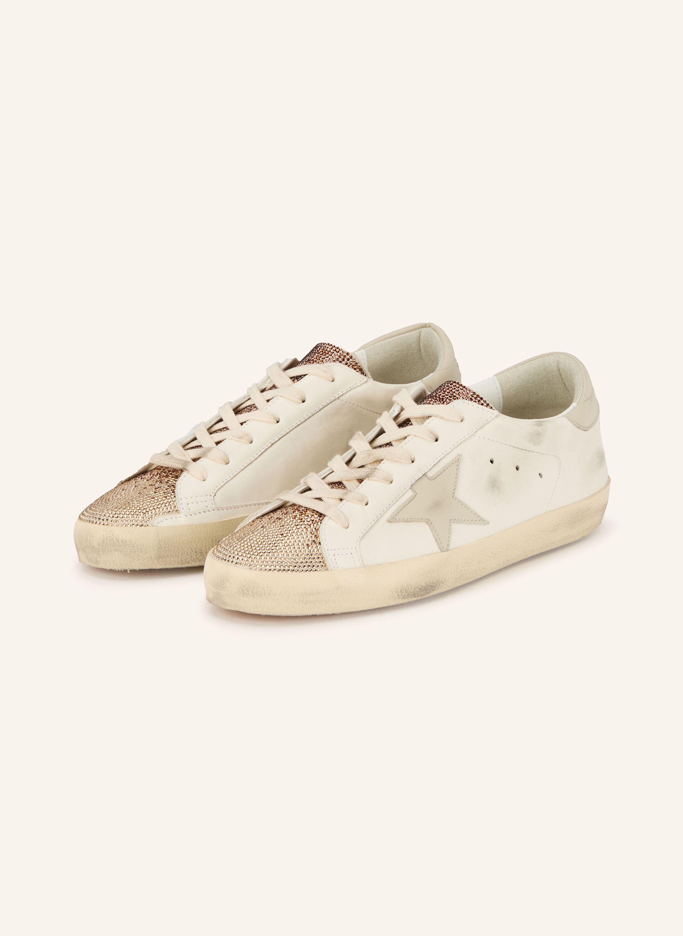 GOLDEN GOOSE Sneaker SUPER-STAR mit Schmucksteinen