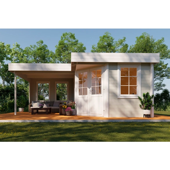 Gartenhaus »Guda 5643 40«, BxT: 596 x 461 cm, 19 m², Fichtenholz