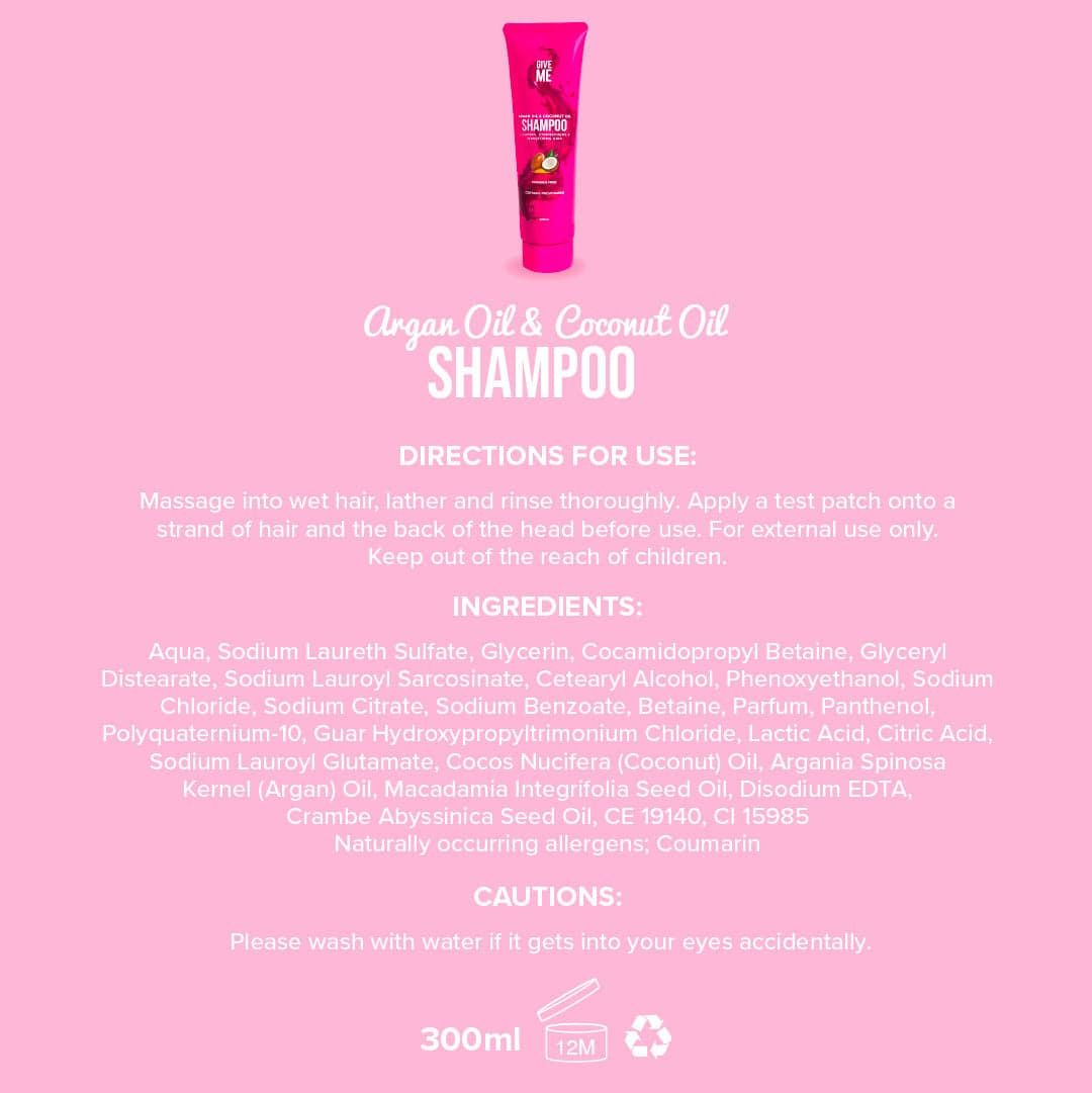Give Me Argan Oil & Coconut Oil Shampoo - 300ml