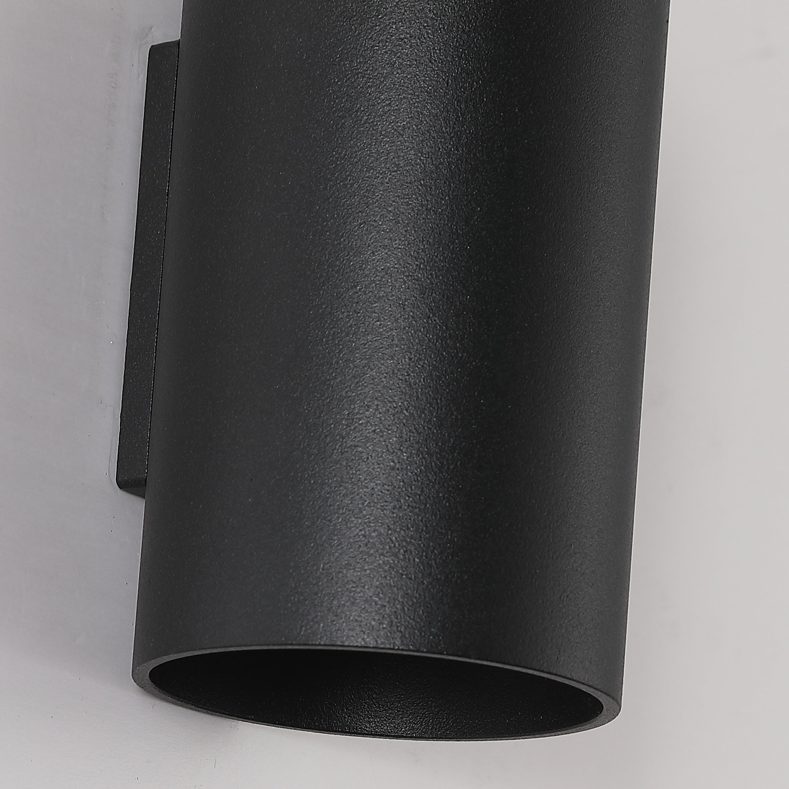 Searchlight Wall Wandlamp Cilinder - H 10 cm - Zwart