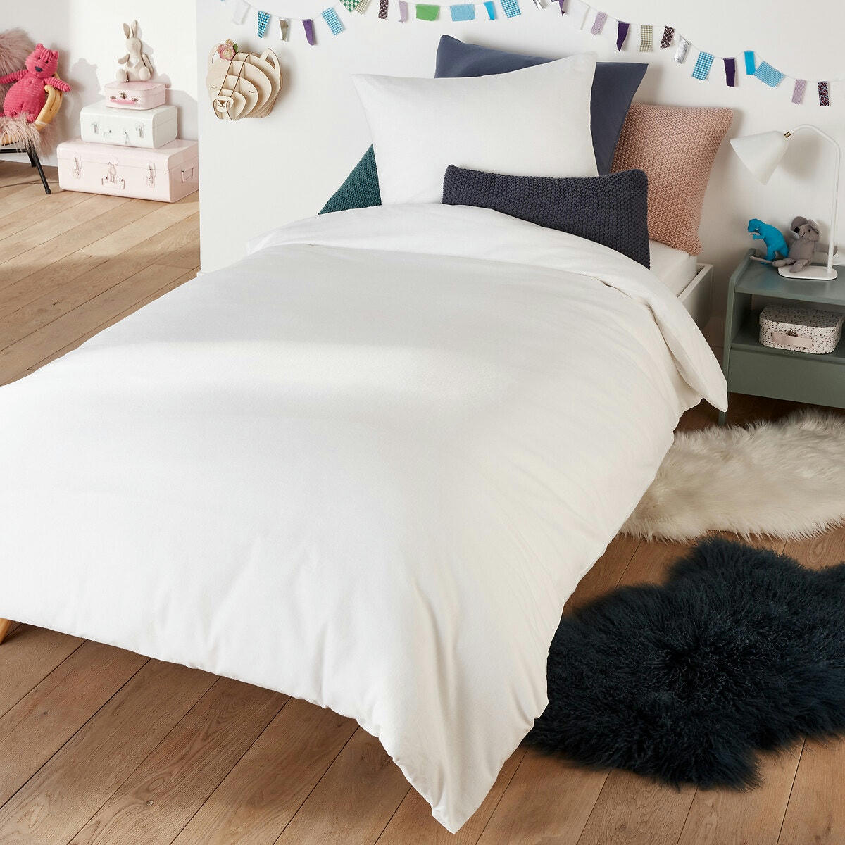 Taie oreiller flanelle pur coton, Scenario
