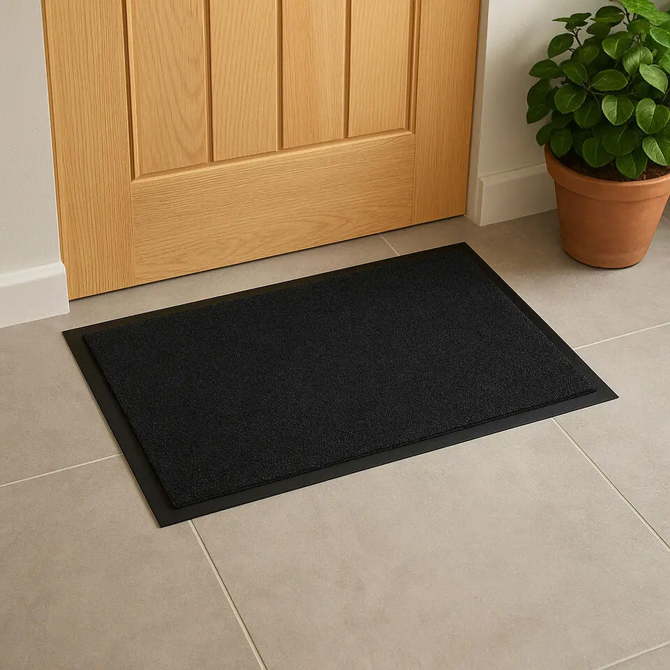 Wicotex Deurmat - droogloopmat - zwart - 120 x 80 cm