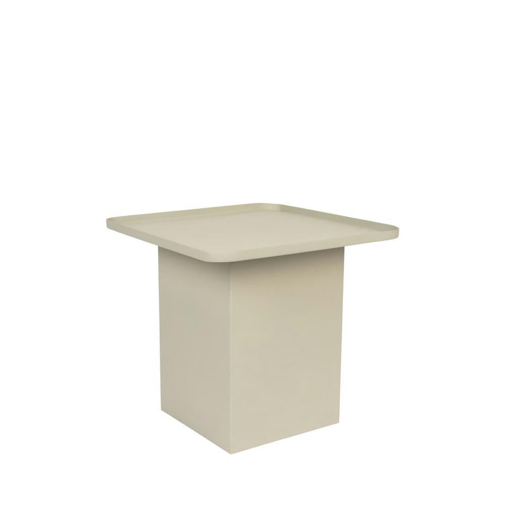 SVERRE - Table d'appoint carrée en métal 44x44cm bleu