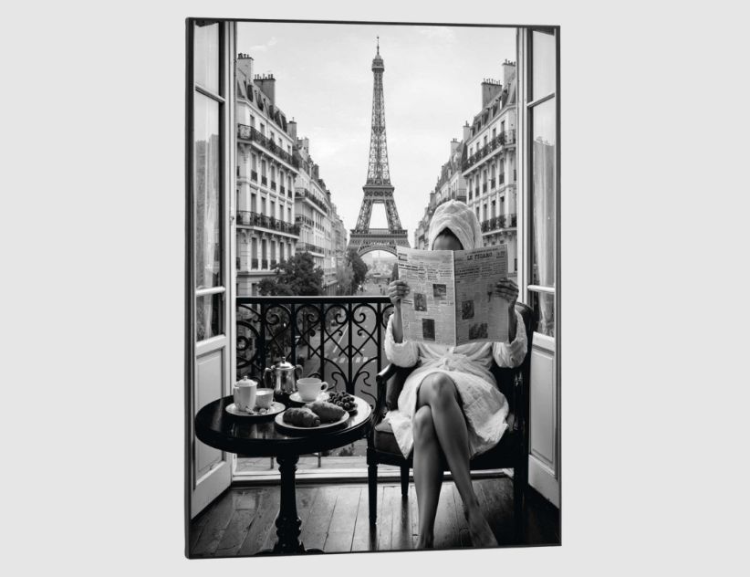 Bild Slim Frame Black Paris Weekend 50x70cm