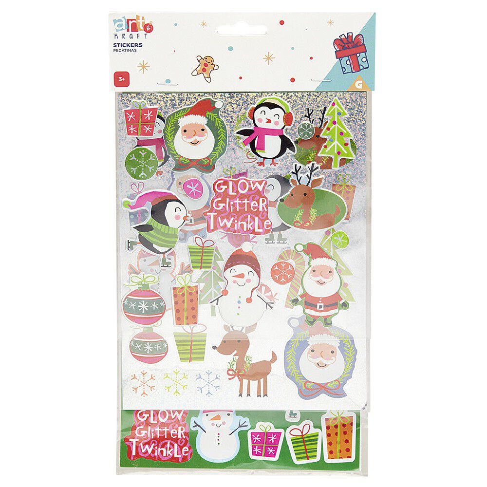Planche de stickers de No&euml;l