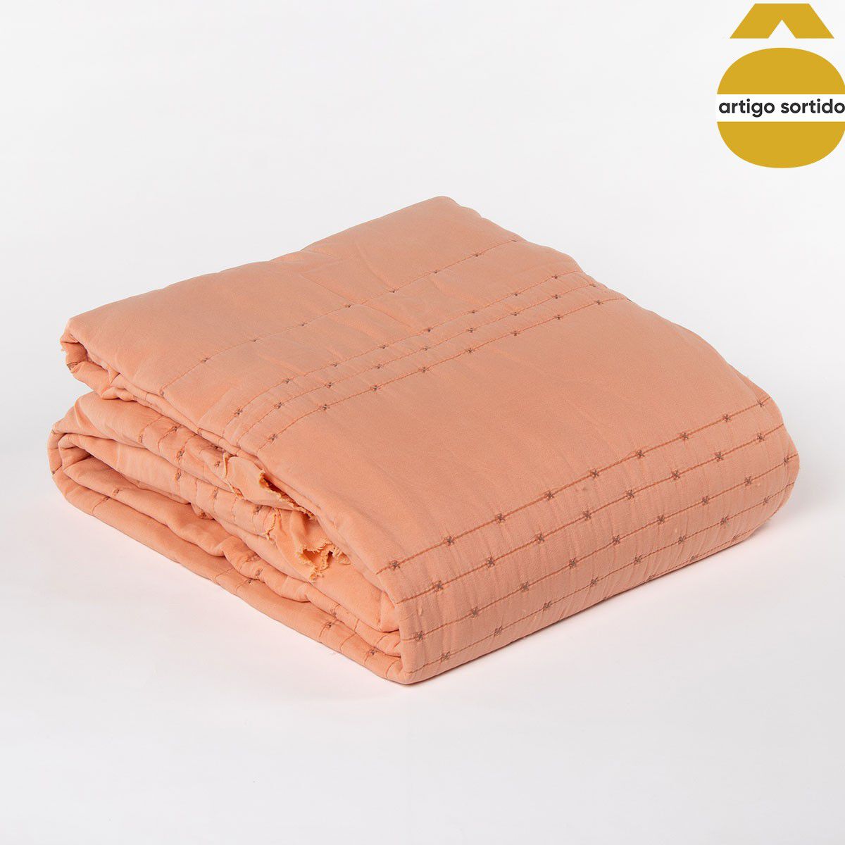 Edredão favo com folho 220x240cm