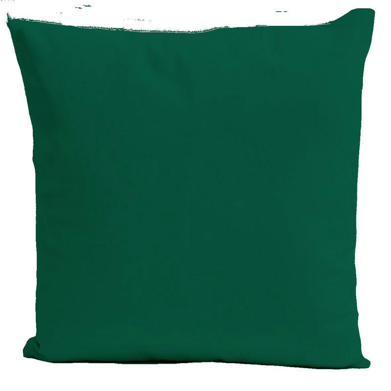 - Coussin uni velours vert sapin 40x40cm