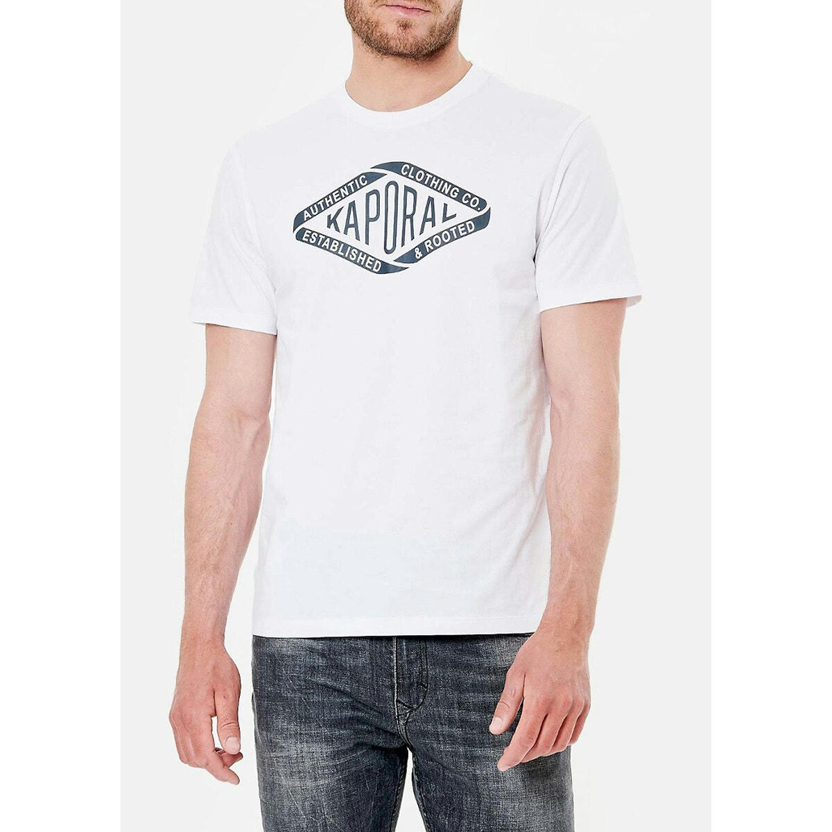 T-shirt manches courtes col rond à logo