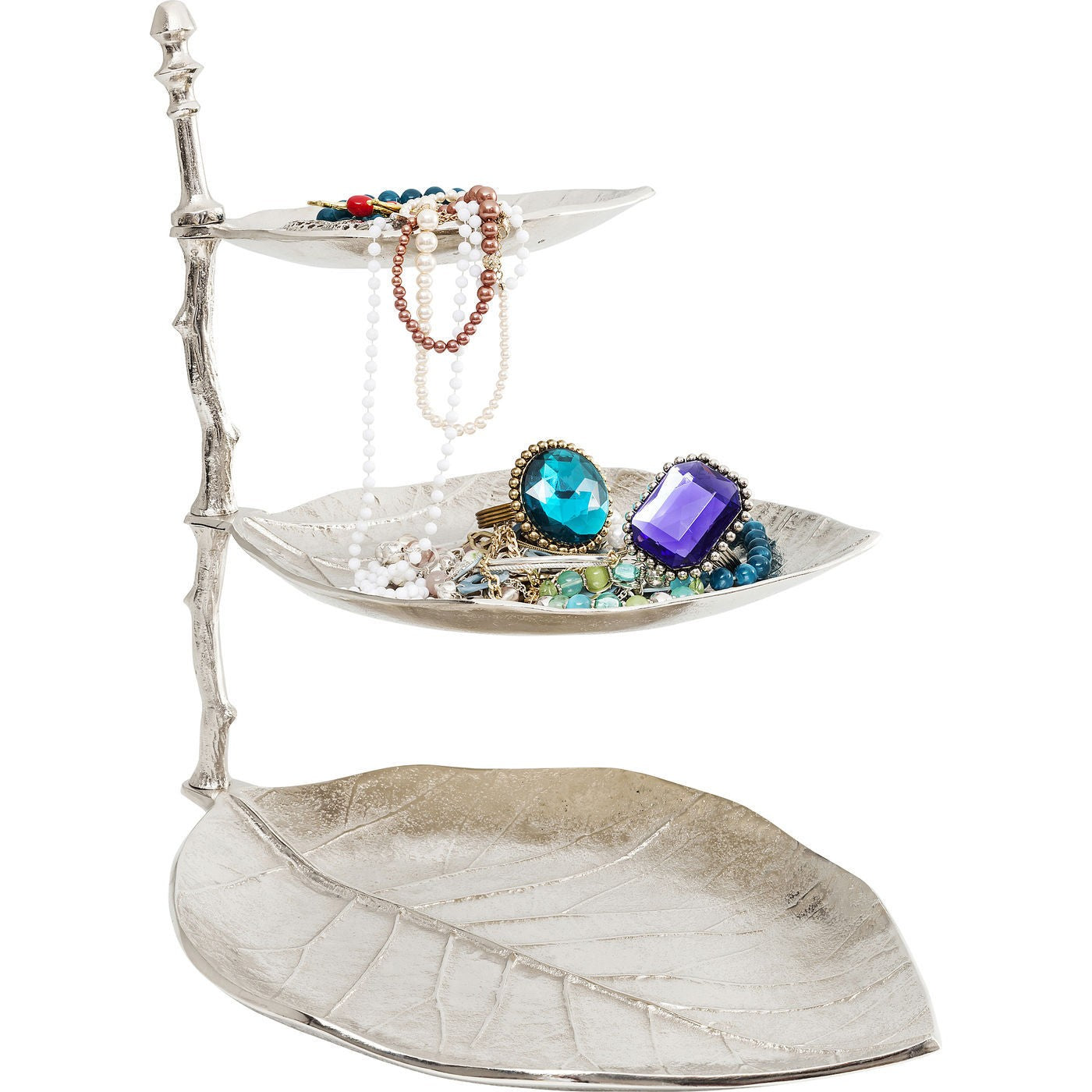 Kare Design Woonaccessoires sieradenhouder blad zilver