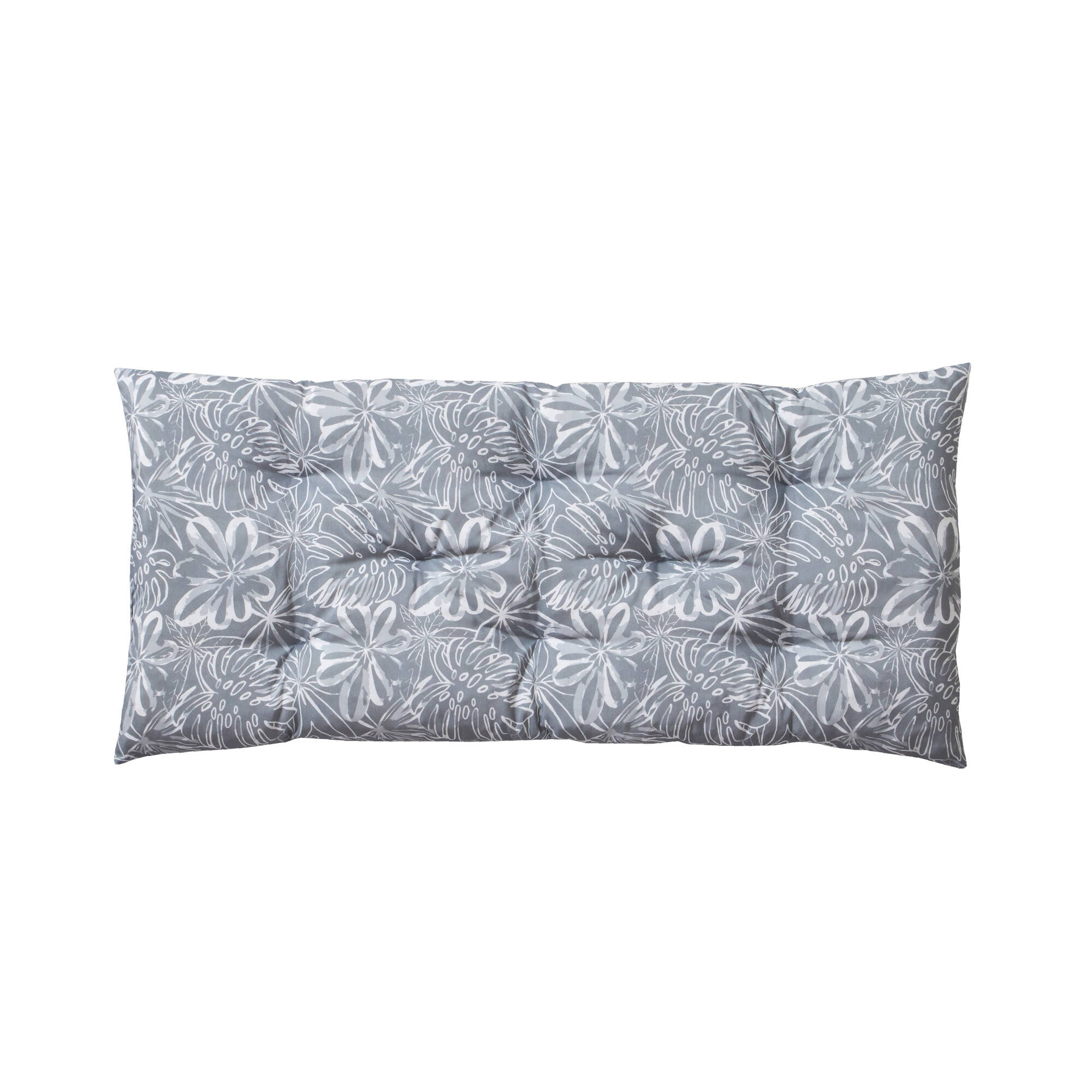 Long coussin déco imprimé feuillage
