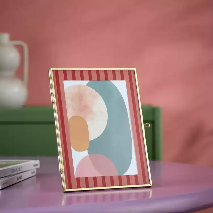 Habitat Pink & Red Metal Frame - 5x7"