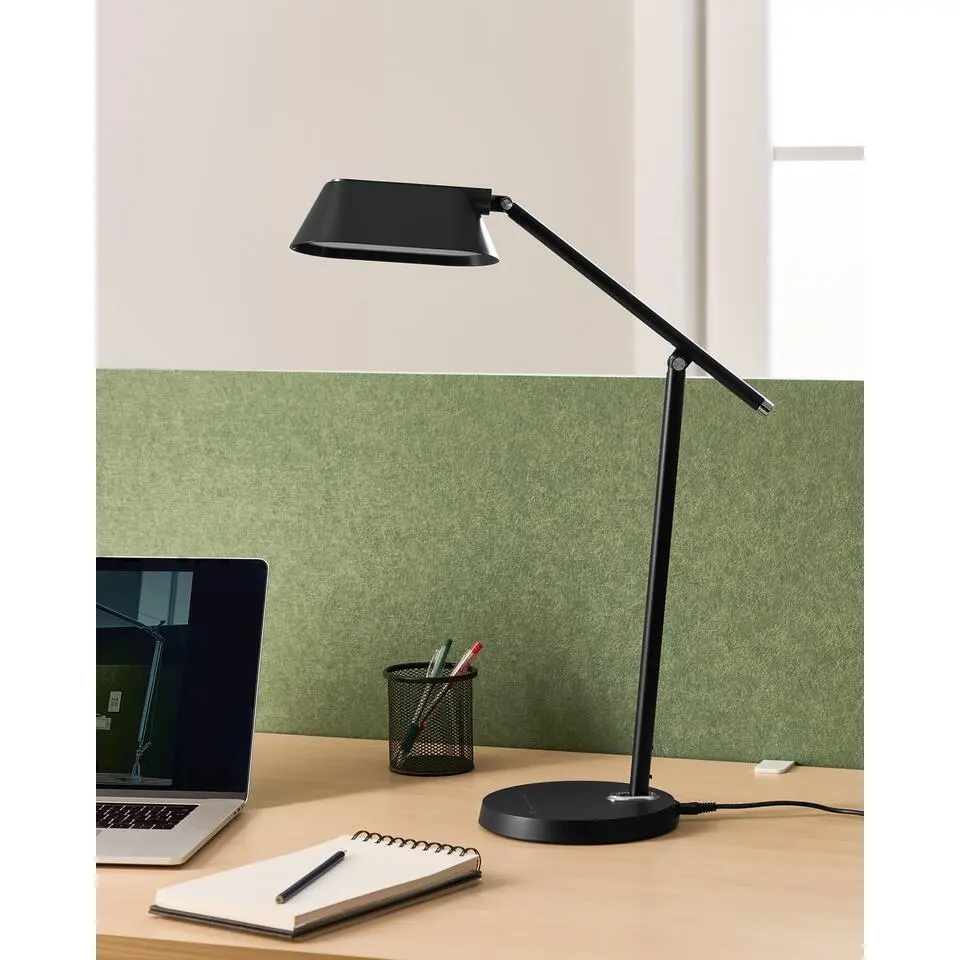 LEONIS - Bureaulamp LED - Zwart - Synthetisch materiaal