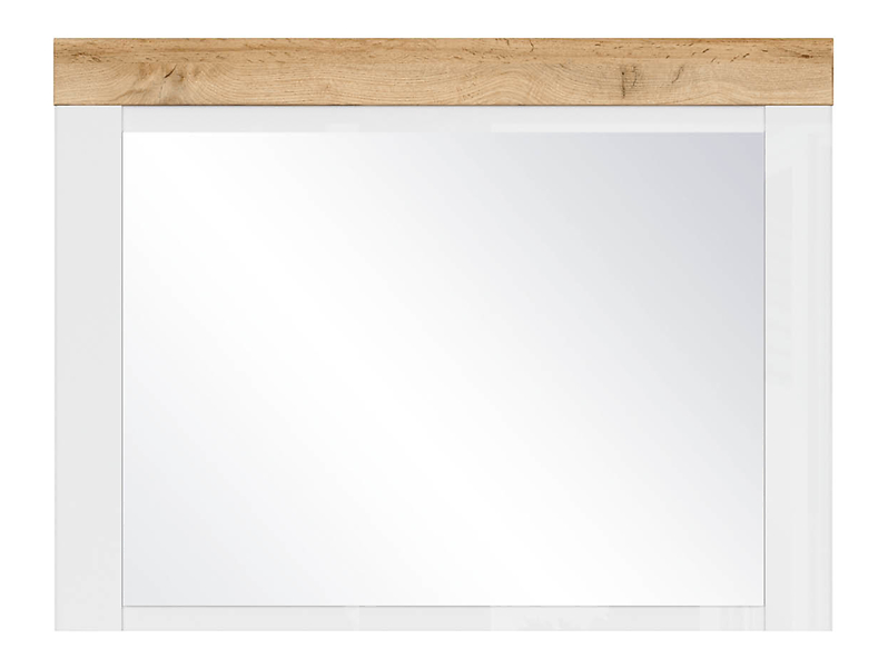 Lustro ścienne Holten 70x92,5 cm biało-brązowe