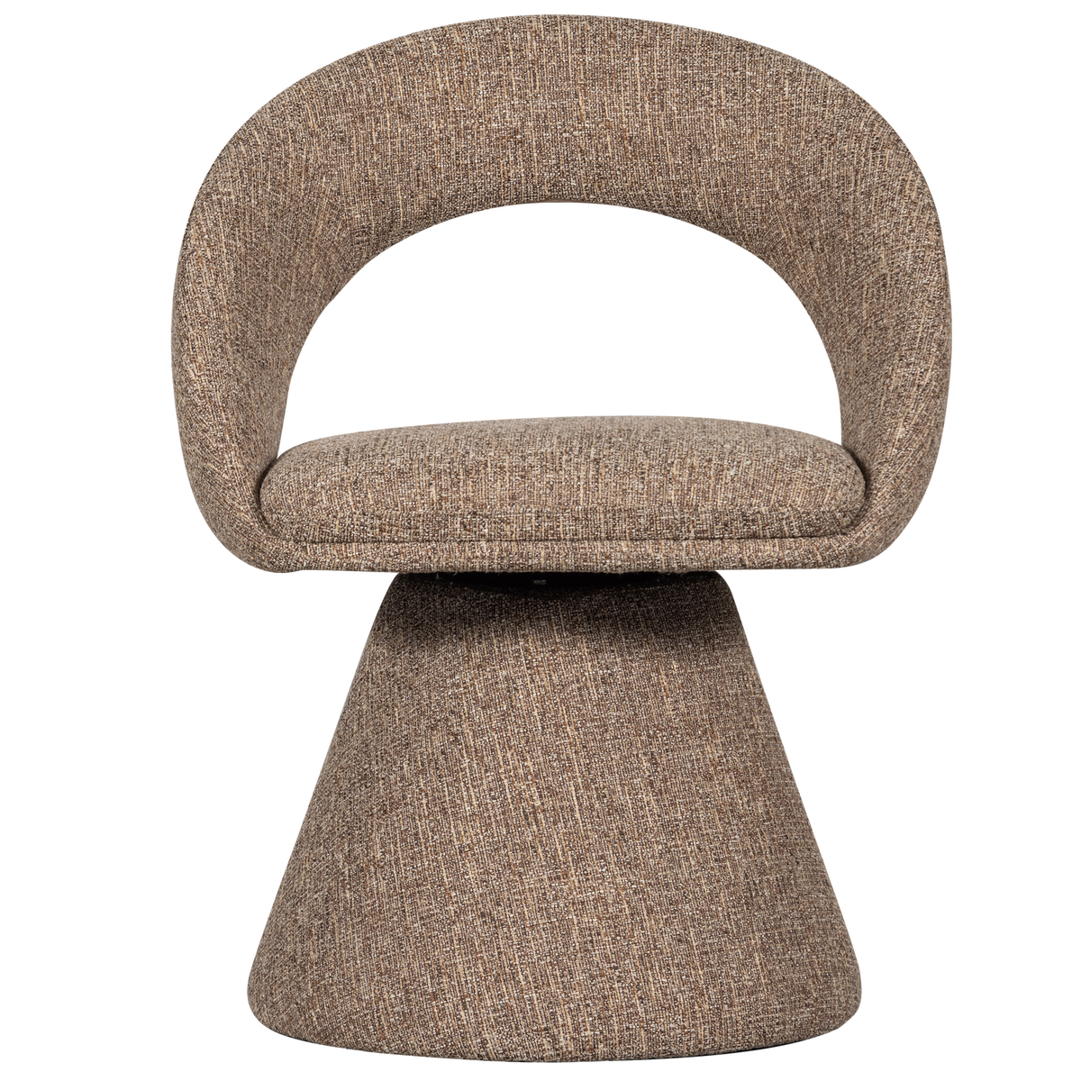 WOOOD draaibare eetkamerstoel Winter - Naturel Melange - 80x63x57