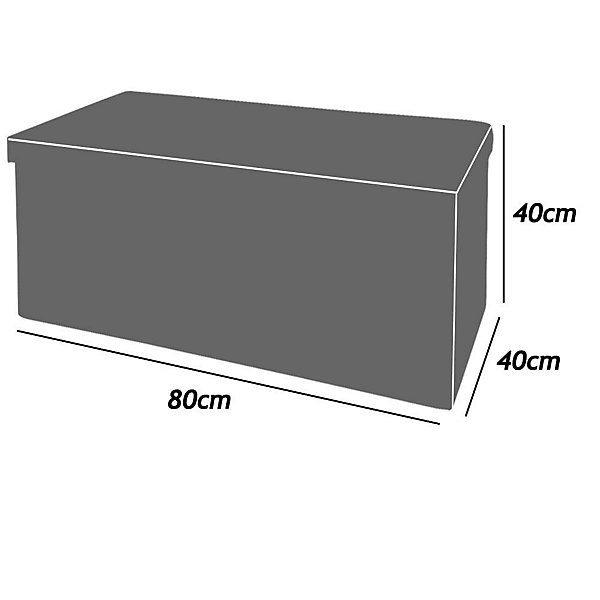 Banc de Rangement Noir 100L - Siège - Coffre de Rangement Pliable - Salon Chambre Couloir