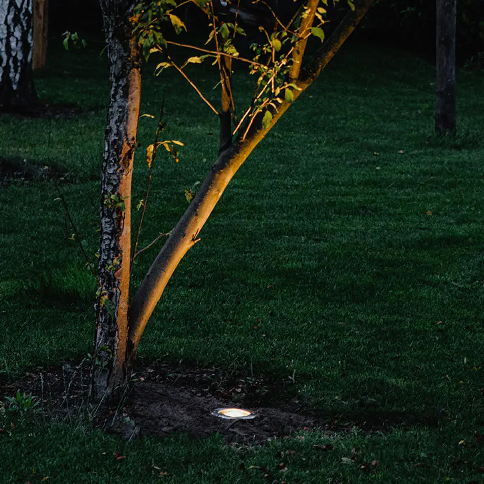 Qazqa grondspot delux zilverkleurig gu10