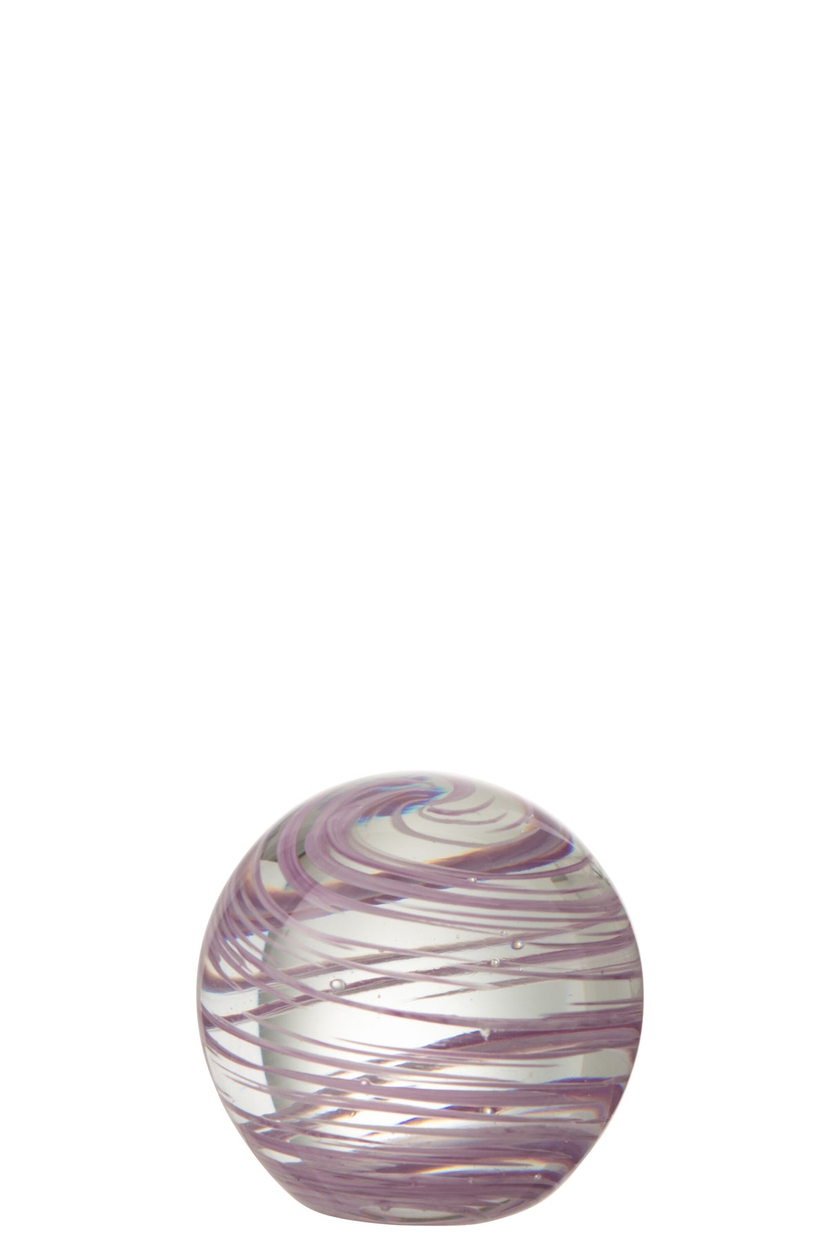 J-Line presse-papier Draaikolk - glas - paars - small