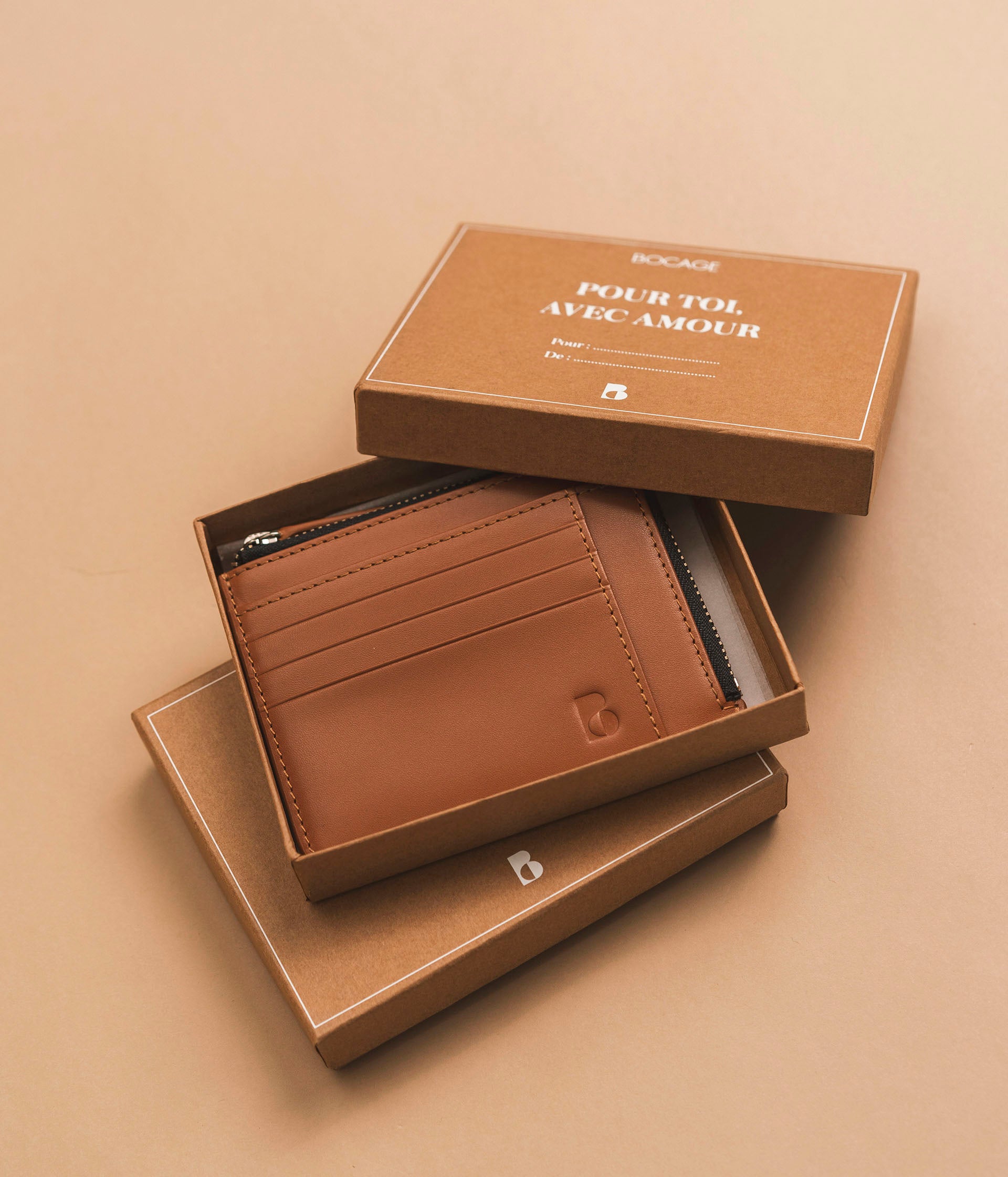 Portefeuille Gautier cognac