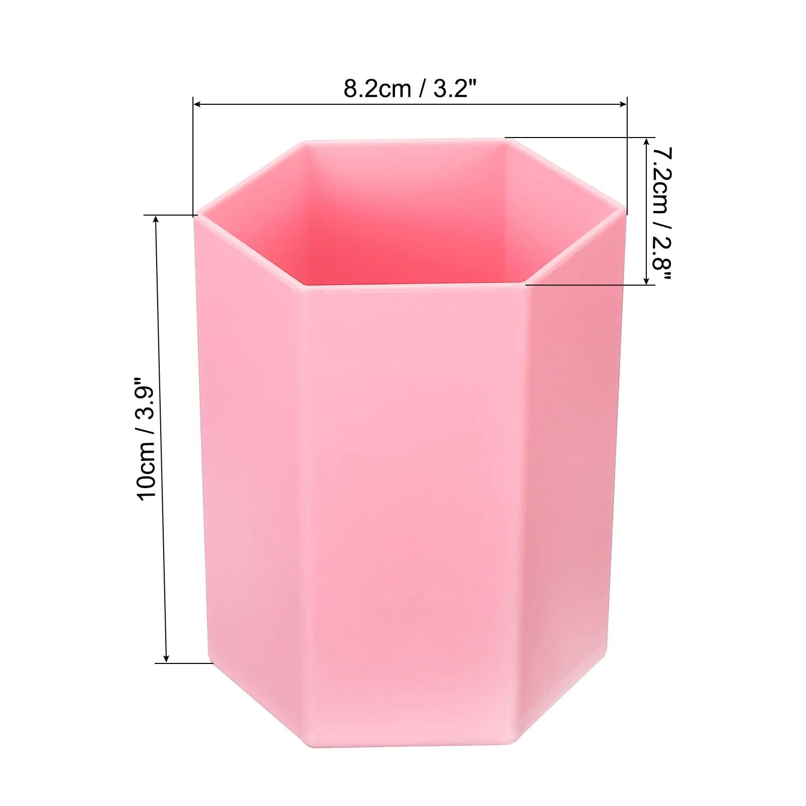 Pencil Holder, Makeup Brush Holder Hexagon Desktop Organizer