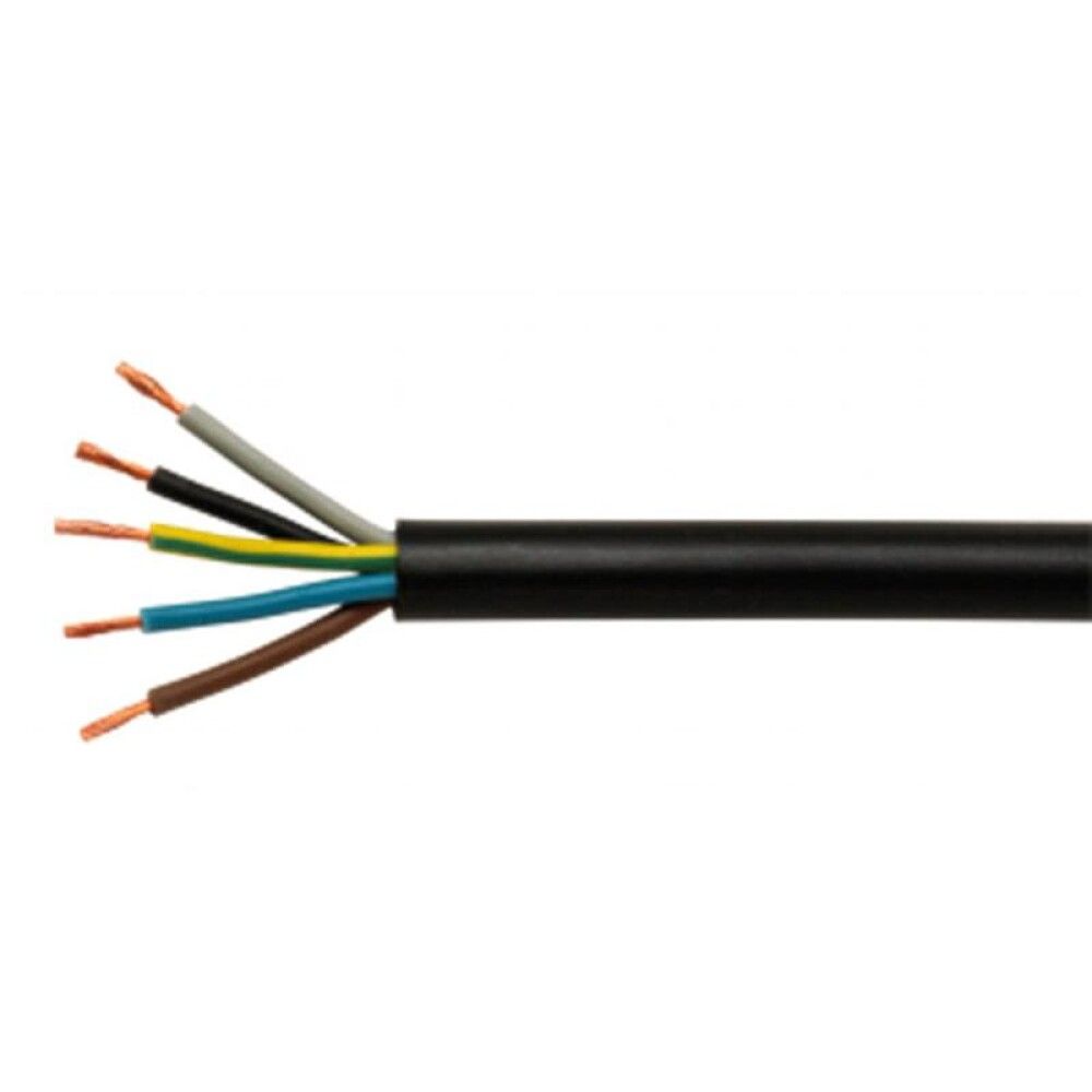 GUMMILEDNING H05 RR-F 3 G 1,5 SVART