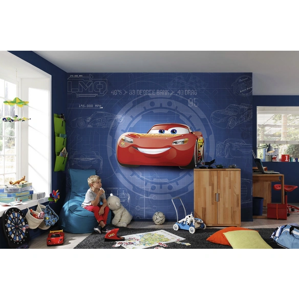 Papiertapete »Cars3 Blueprint«, Breite 368 cm