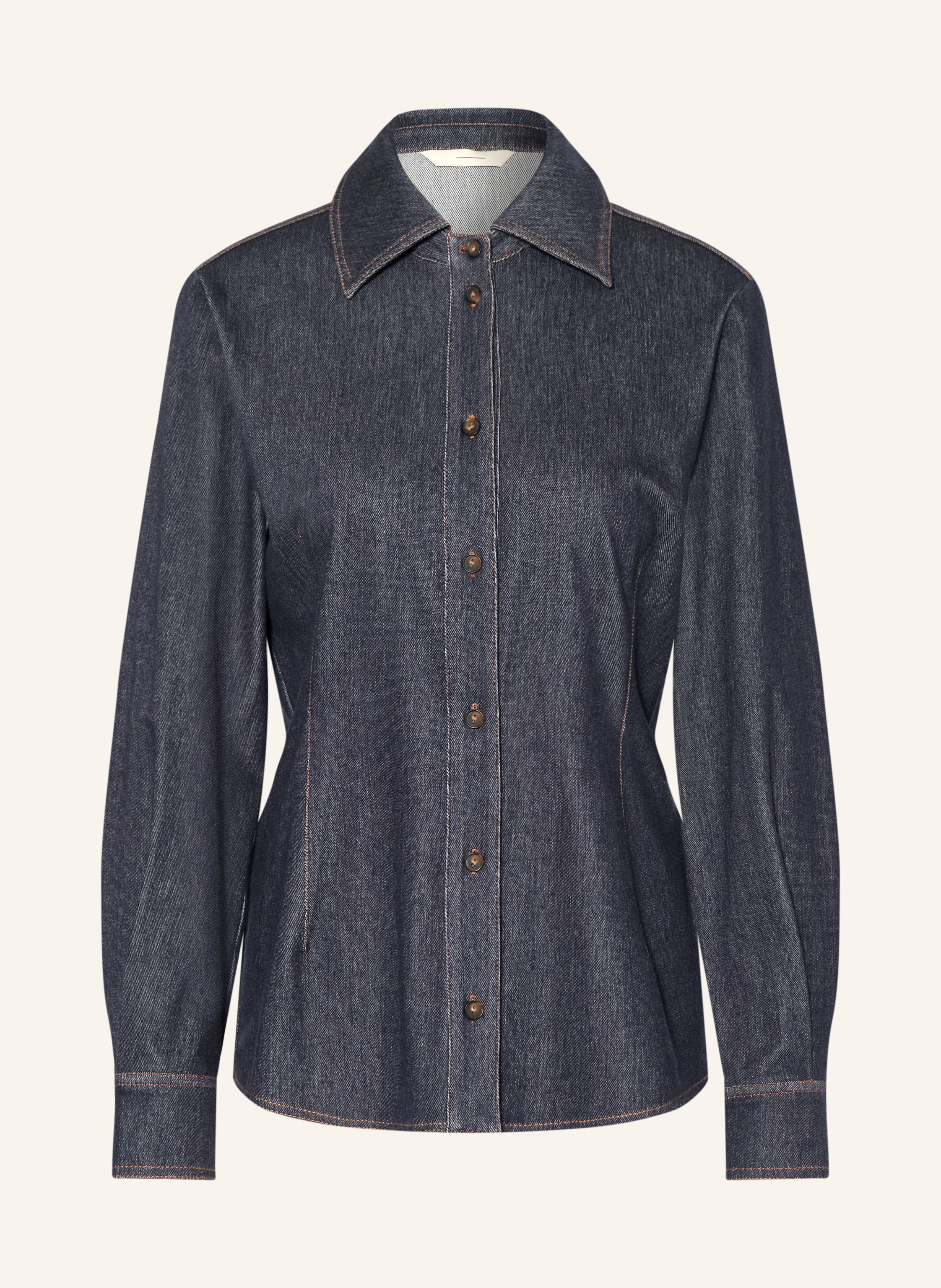 MM by Max Mara Hemdbluse RAFIA in Jeansoptik