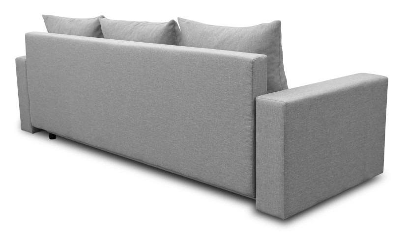Sofa z funkcją spania z pojemnikiem Burgos Grafit
