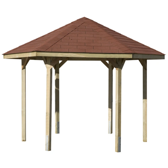 Sitzlaube »Paradies 1«, sechseckig, BxT: 326 x 376 cm