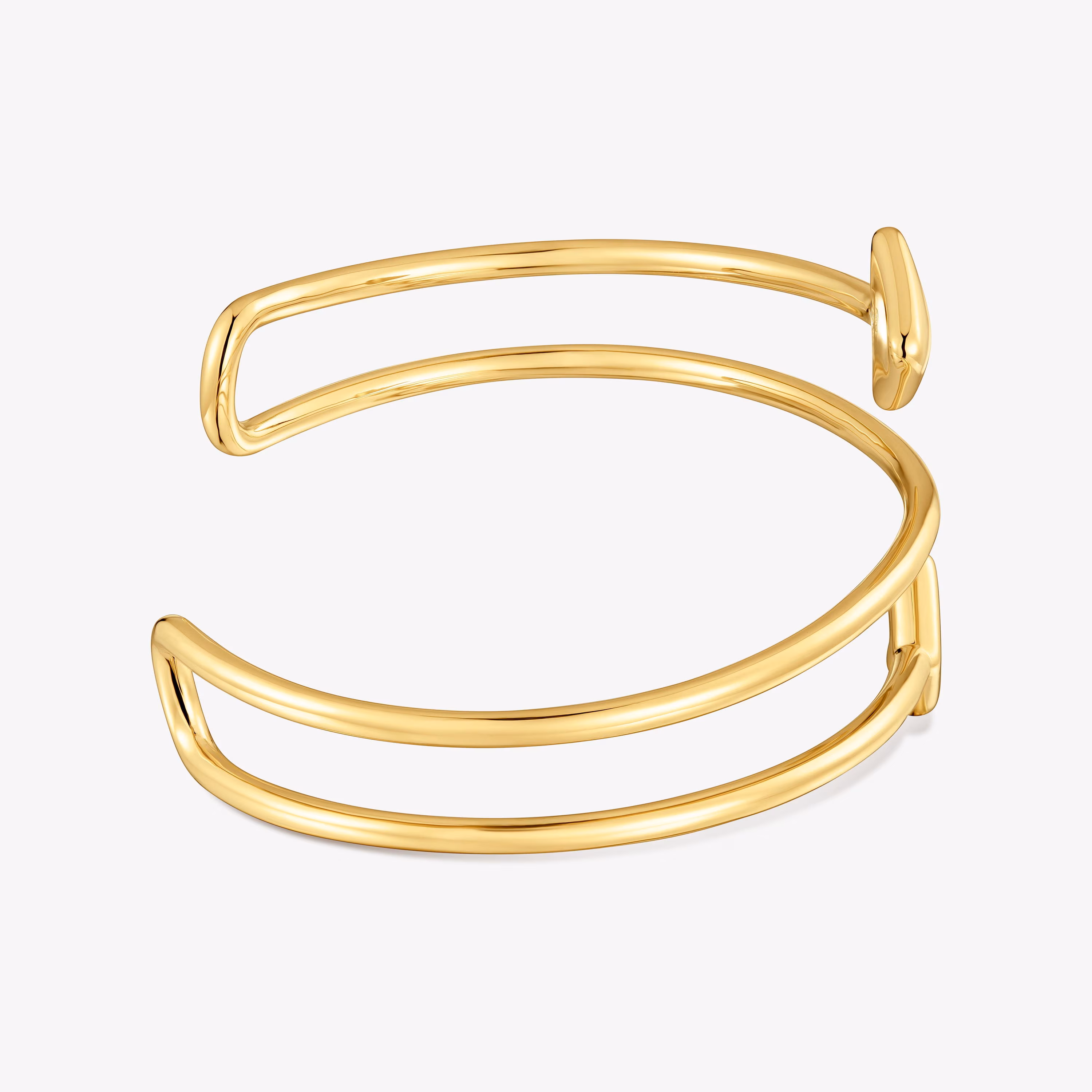 Pulsera esclava con baño de oro 18 kt sobre plata TOUS Flechazo