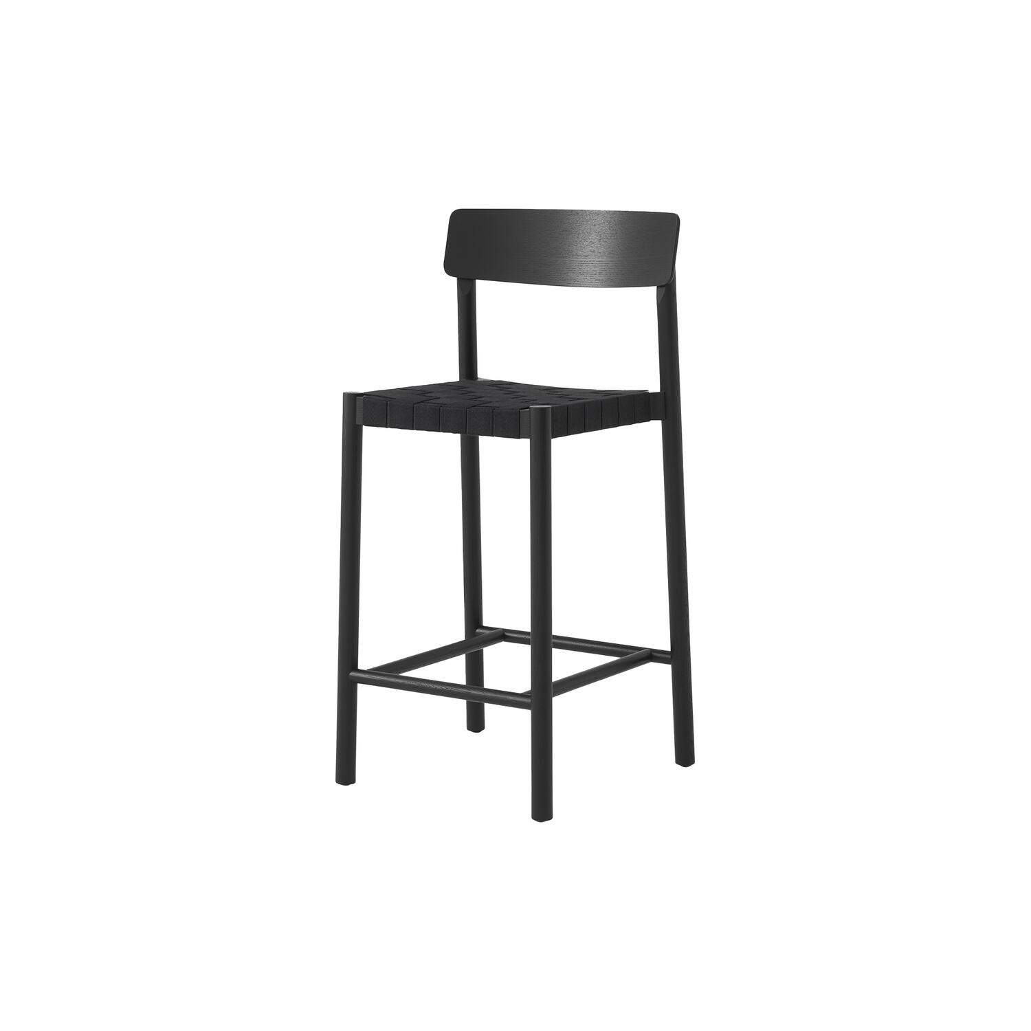 Betty TK12 Counter Chair, black lacquered ash/black