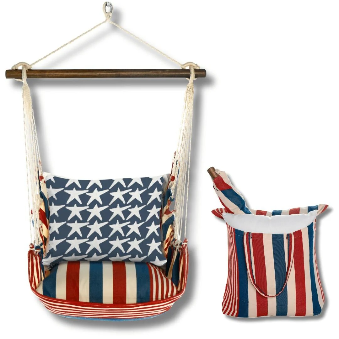 Magnolia Casual Swing Set 4 piece - Stars & Stripes w/ Flag Stars