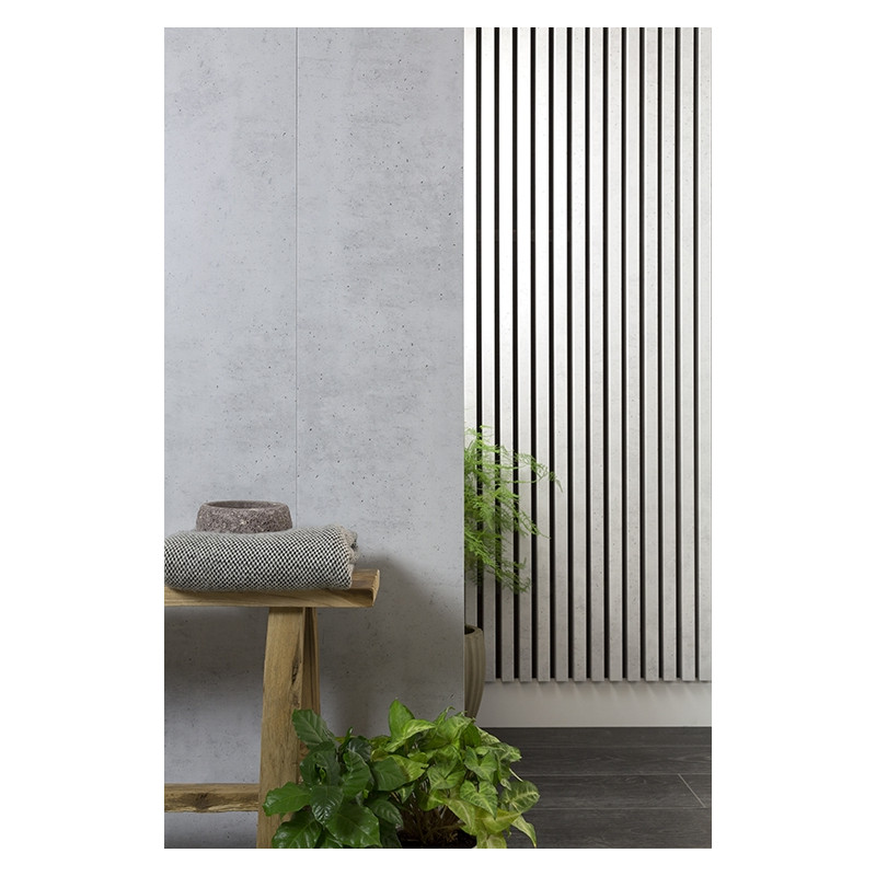 Lambris revêtu pour mur Raw Concrete 276,6 x 28,7 x 1 cm 4 pièces MAËSTRO