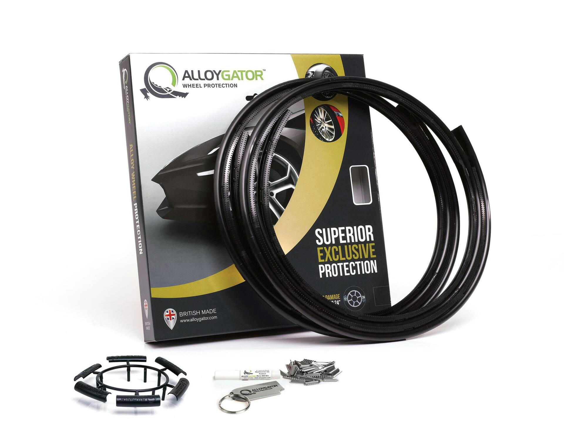 AlloyGator Alloy Wheel Rim Protection Guard, Fits Wheels Up To 24-in, Black