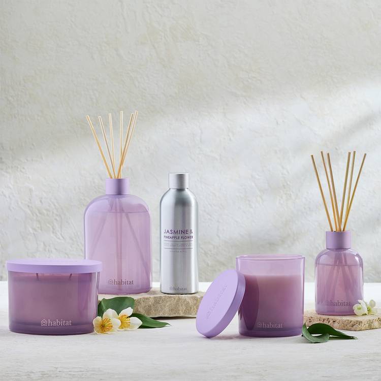 Habitat Candle with Lid - Jasmine & Pineapple Flower