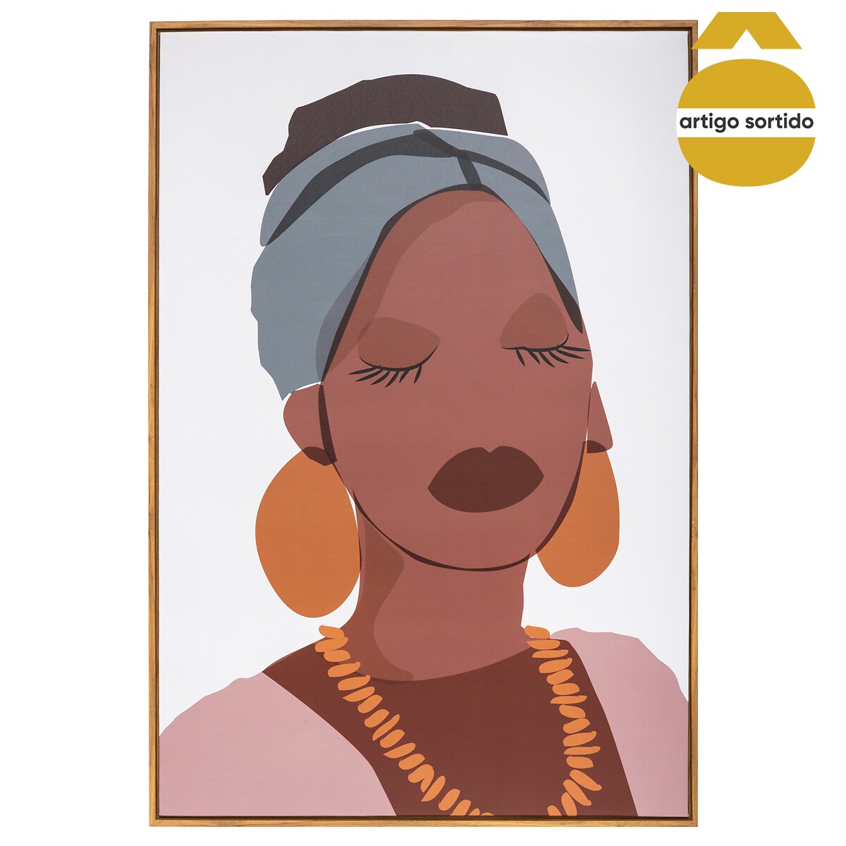Quadro decorativo mulher CUBA 90x60cm