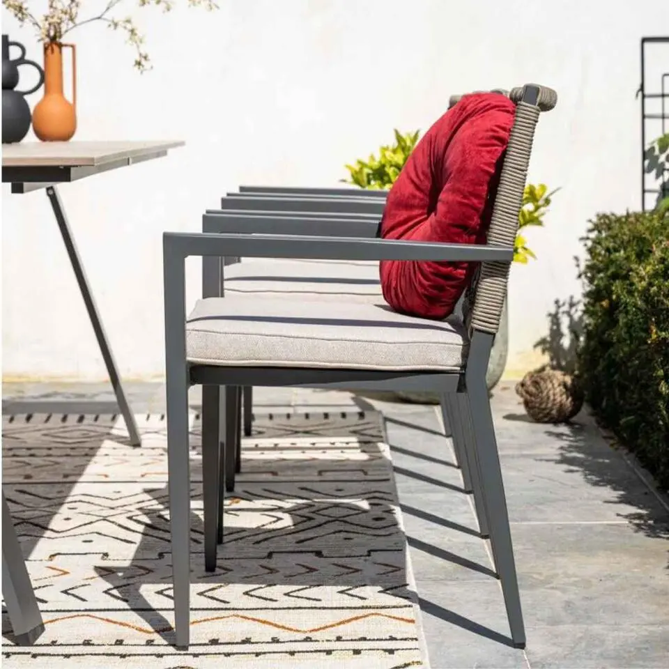 Burela tuinset 5-delig - Tulli tuintafel 180x115xH75 cm