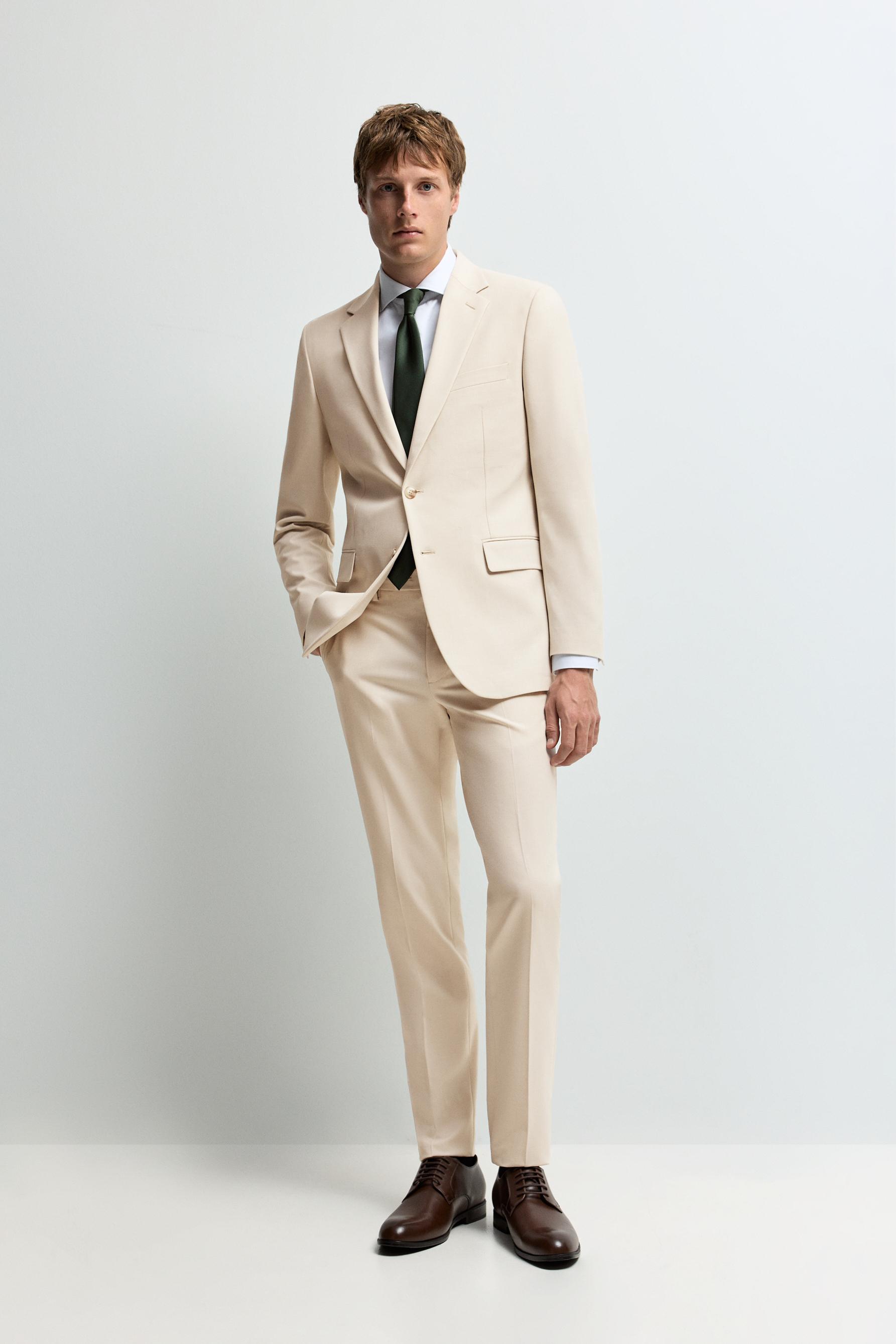 Pantalón traje slim fit
