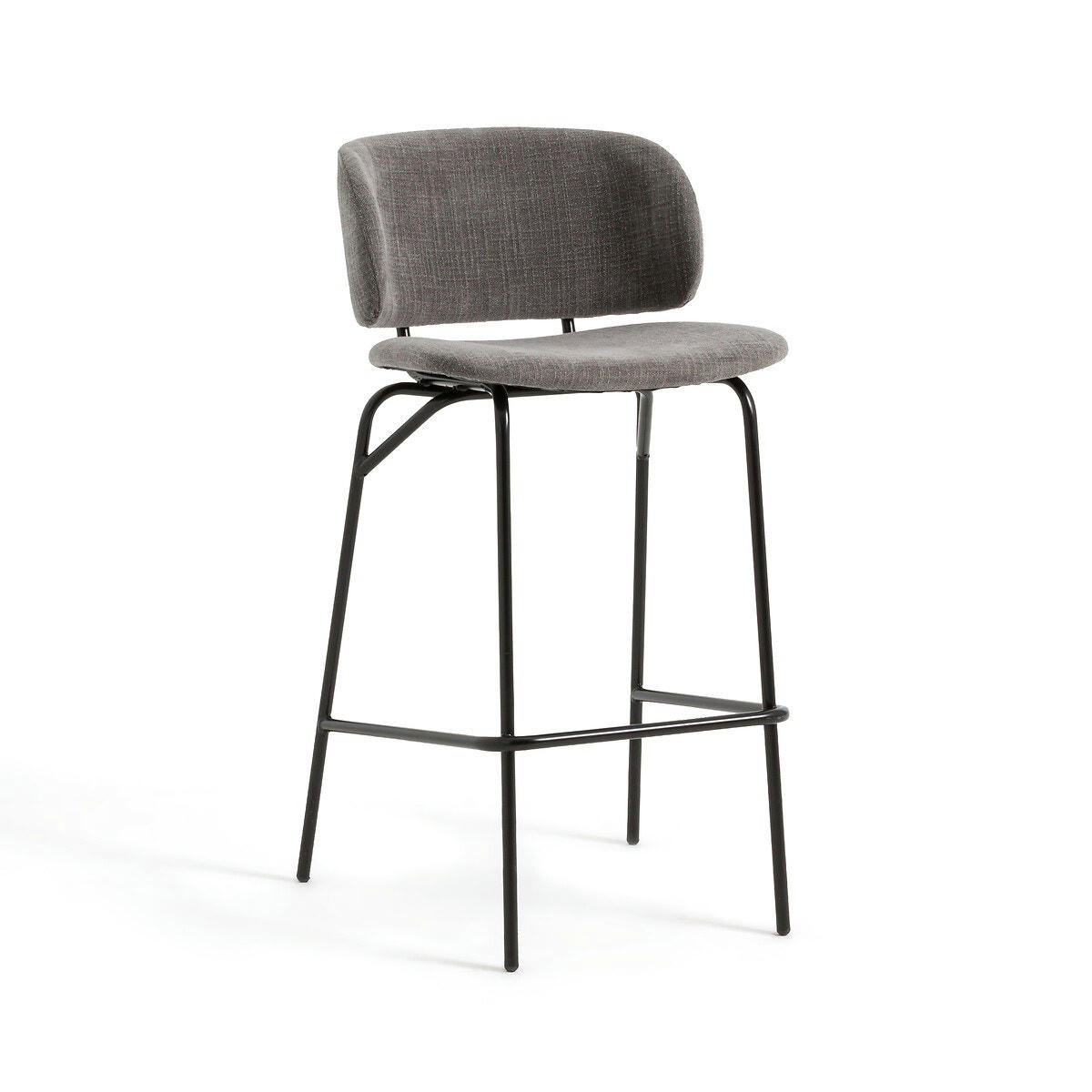 Chaise de bar tissu texturé, Julia