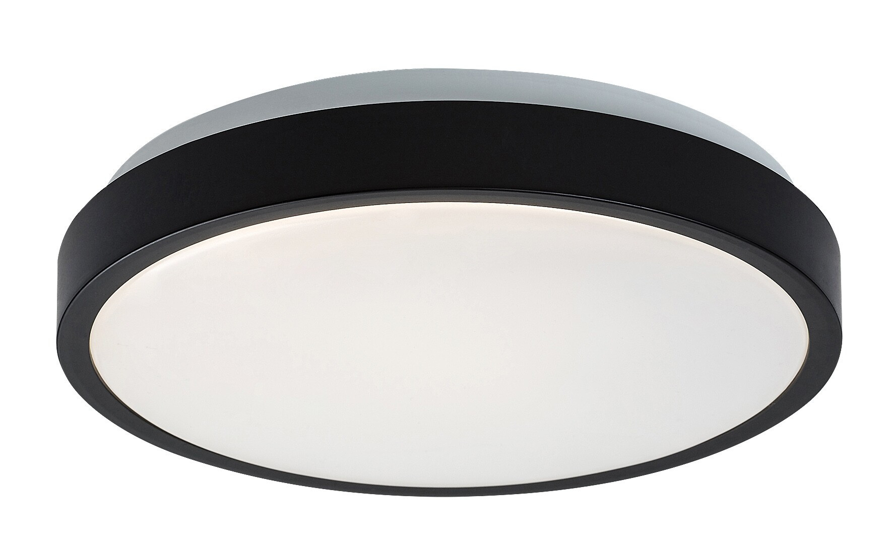 Plafon SAMIRAokrągły czarno-biały LED 1x18W 25cm 1380lm IP44 Rabalux