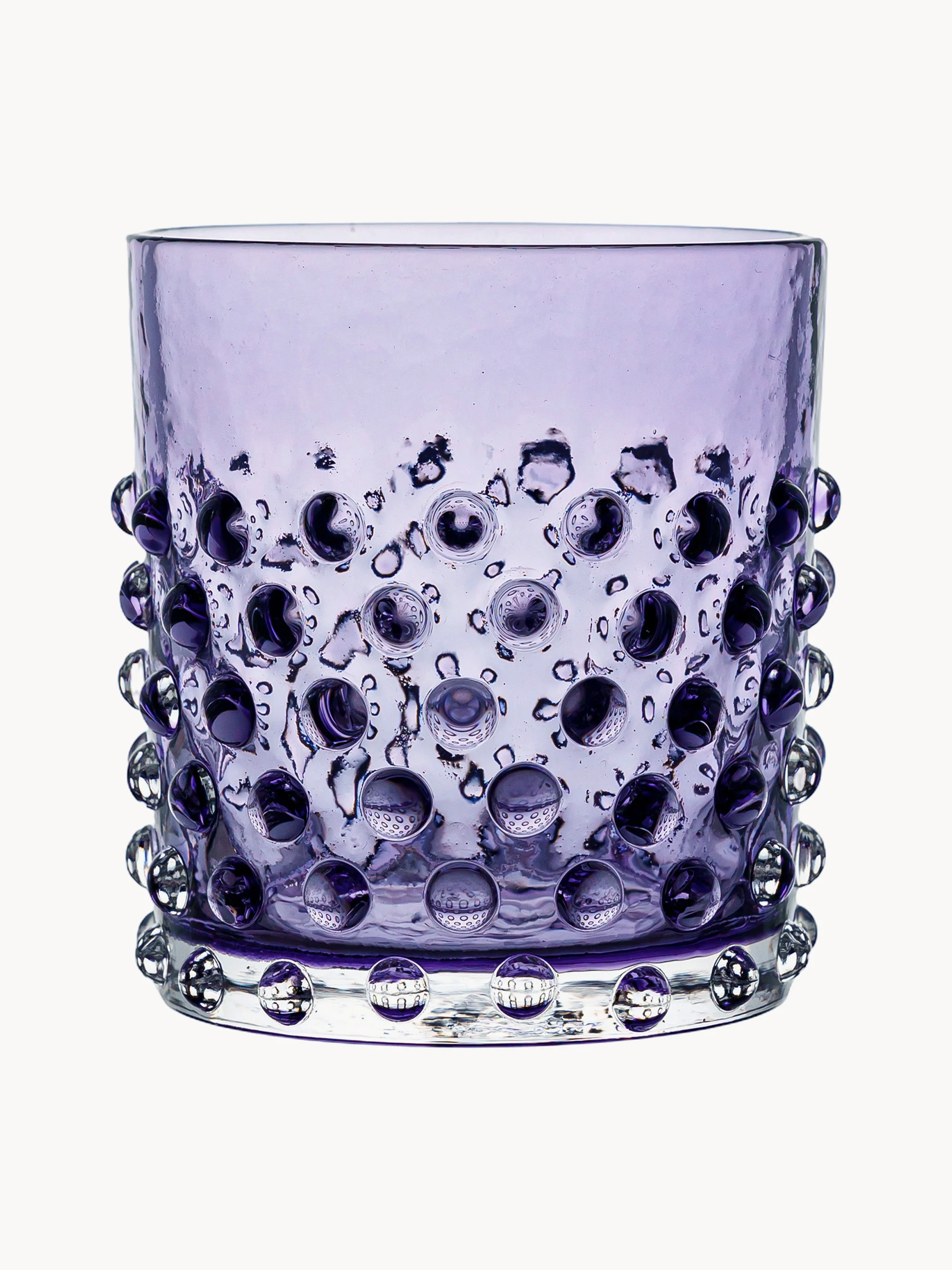 Mundgeblasene Trinkgläser Hobnail, 2er-Set