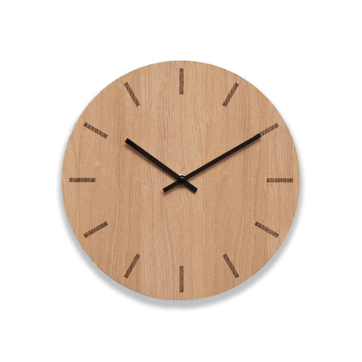 - Horloge murale en bois beige D28cm