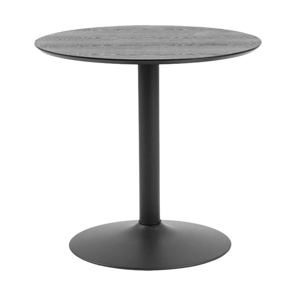 Lisomme Vino houten tafel zwart - Ø 80 cm