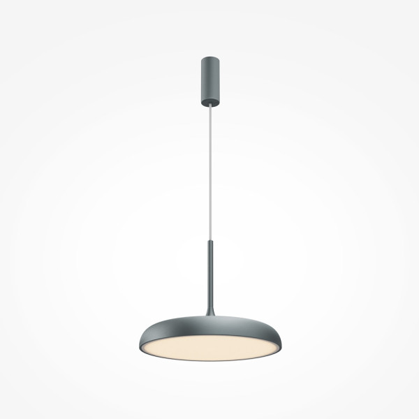 Lampa wisząca Gerhard szara LED 1x26W Ciepła biel 1400lm Maytoni