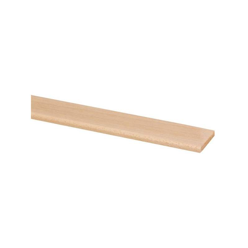 Moulure plate en marupa clair 240 x 3,4 x 0,5 cm