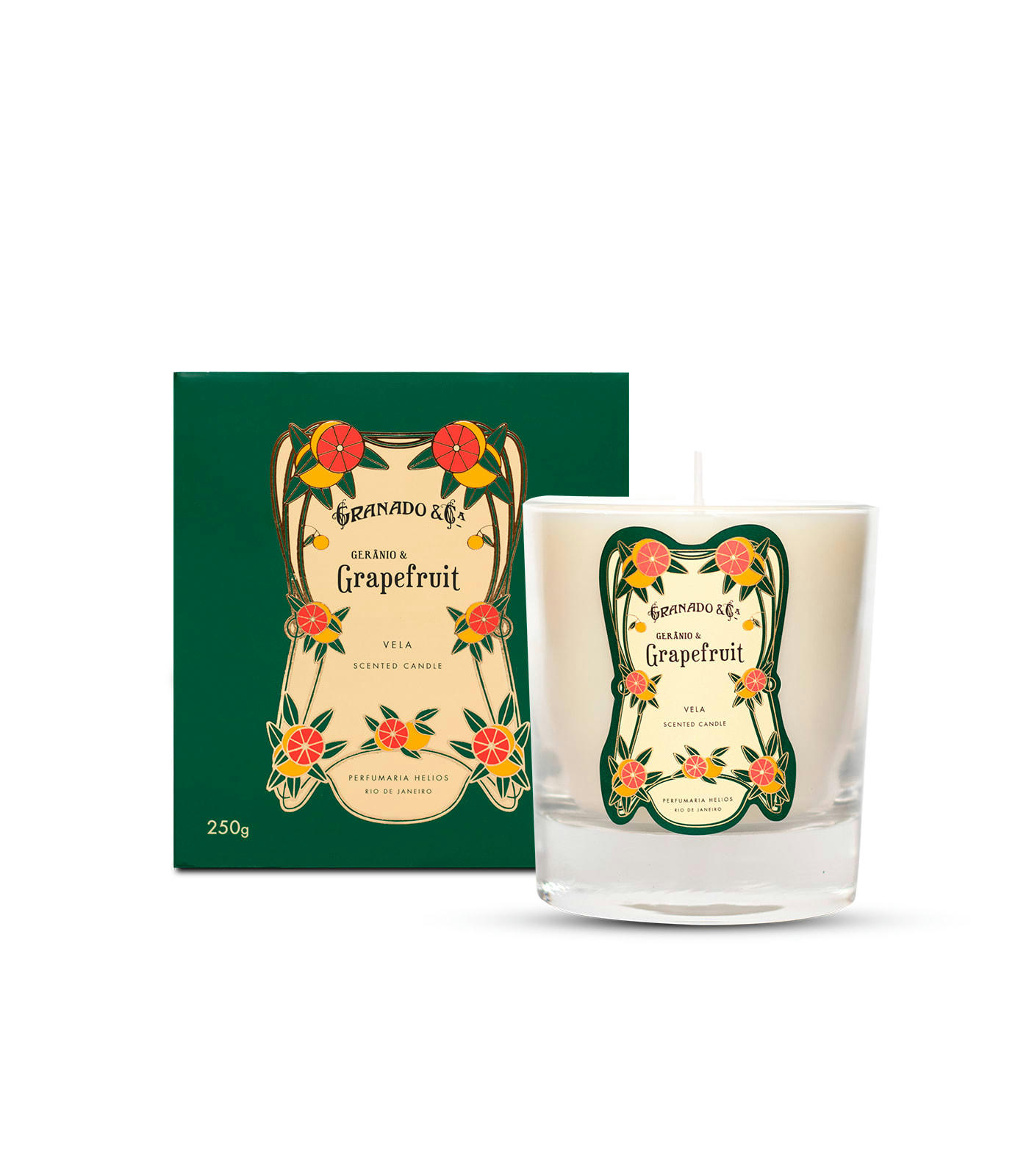 GÉRANIUM ET PAMPLEMOUSSE - Bougie 250g