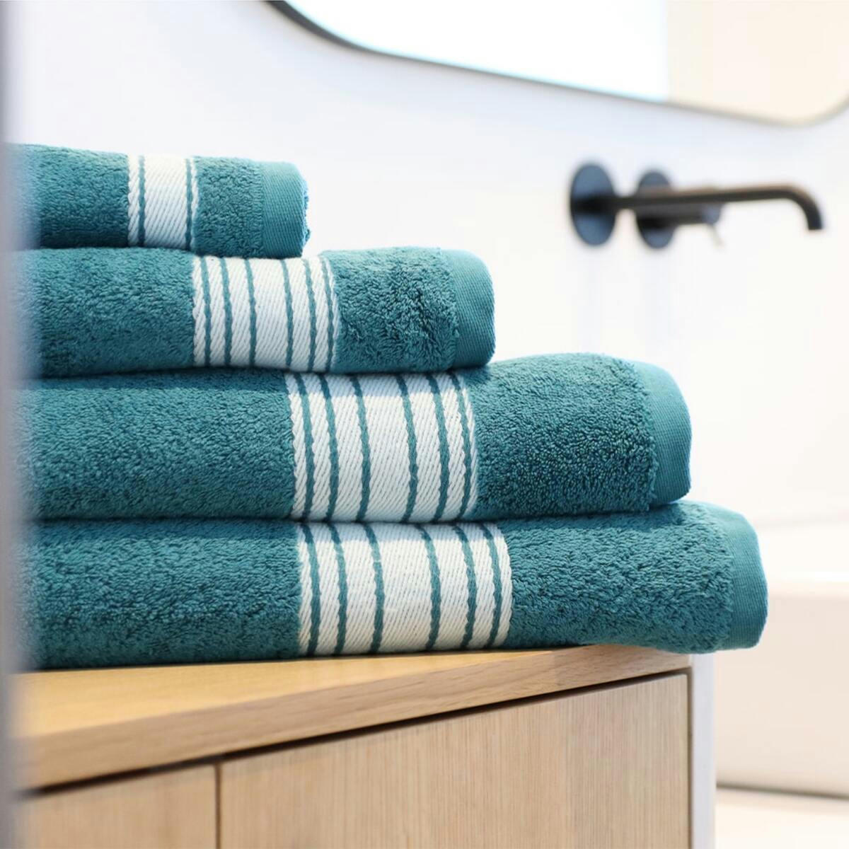 GRAND HOTEL - Drap de douche coton bio Vert 70x130 cm