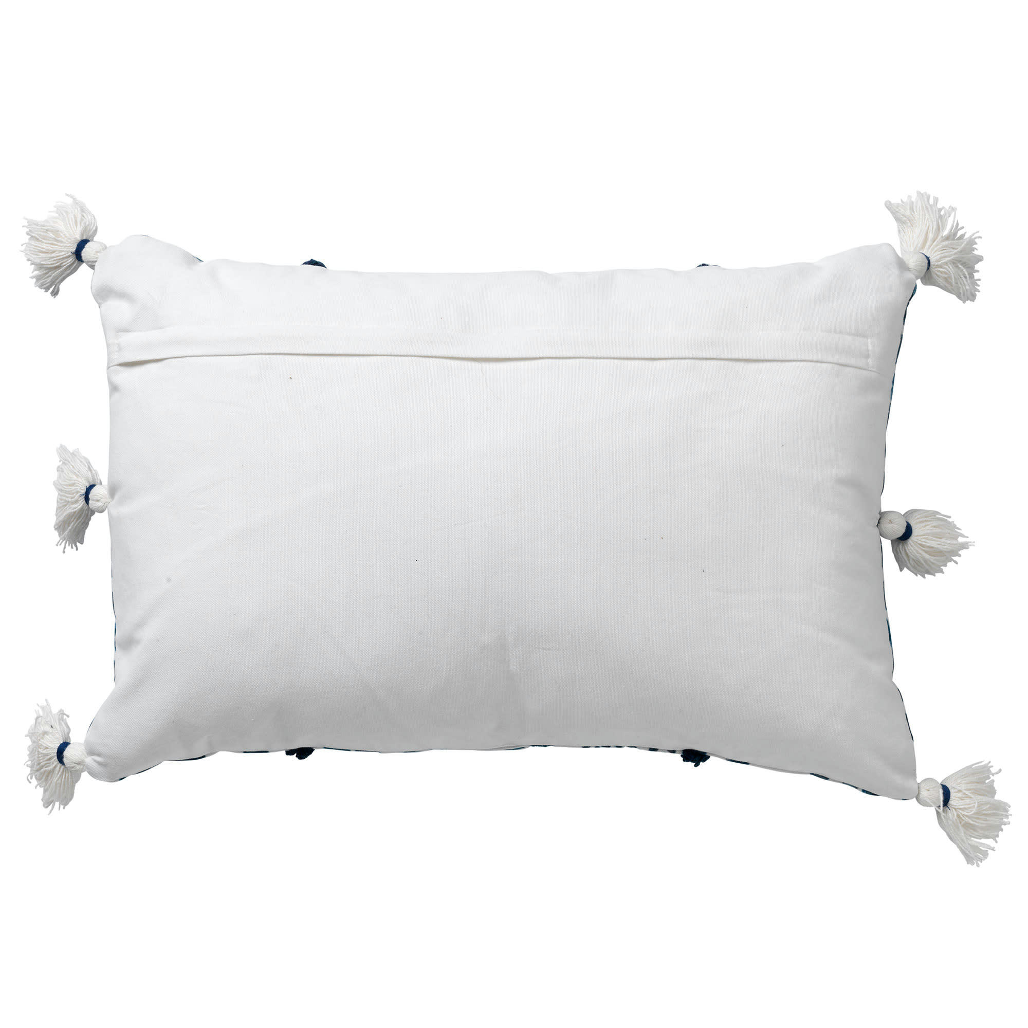 CUBAAN - Coussin - bleu en coton 40x60 cm avec motif